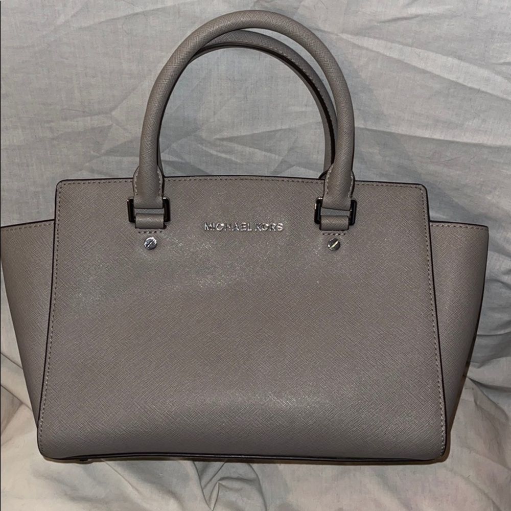 Grey Michael Kors purse